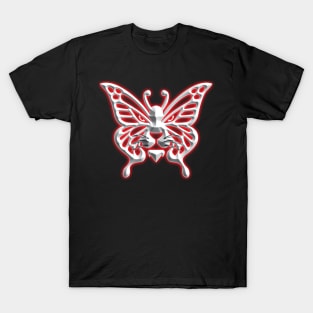 Wolf and butterfly 3d super soft blend drawing cute cool colorful T-Shirt